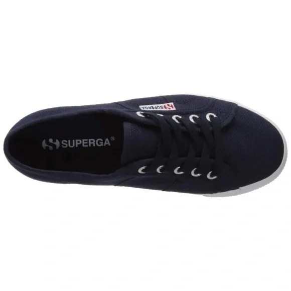Superga 2790 Navy Platform Lace up Sneaker 9.5 - Picture 6 of 10